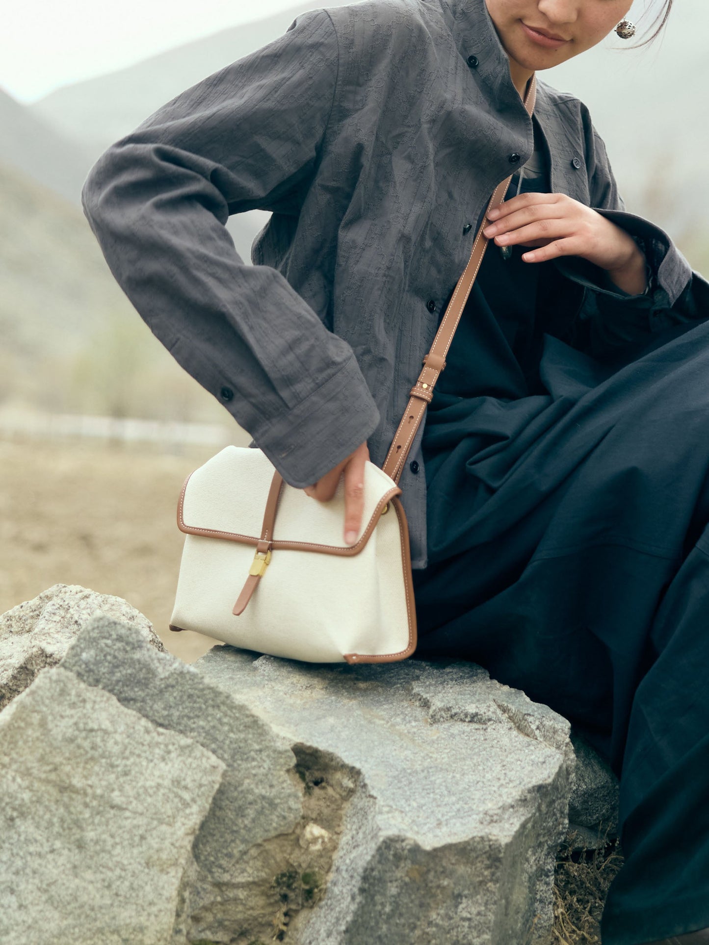 Small Shan Satchel Bag