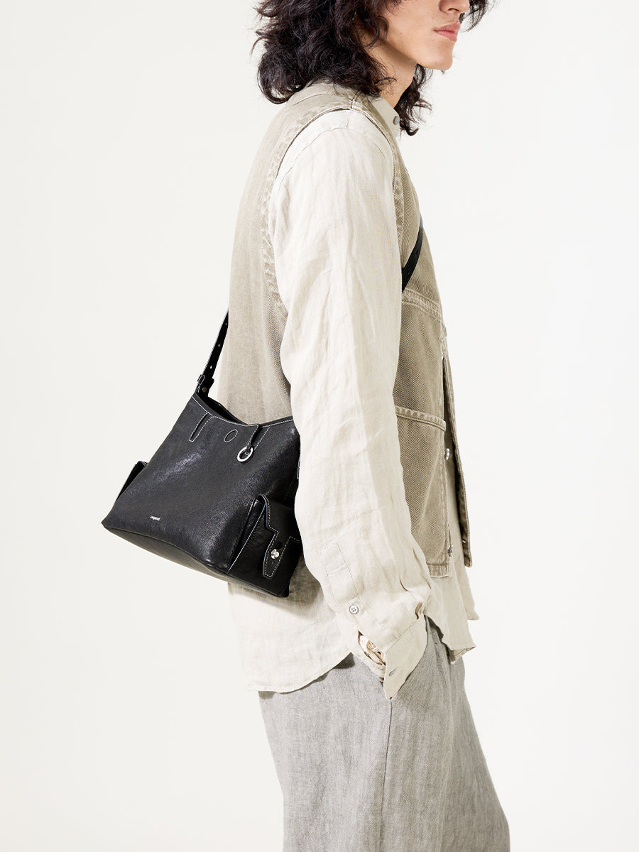 Small Yore Hobo Bag (Silver-tone hardware)