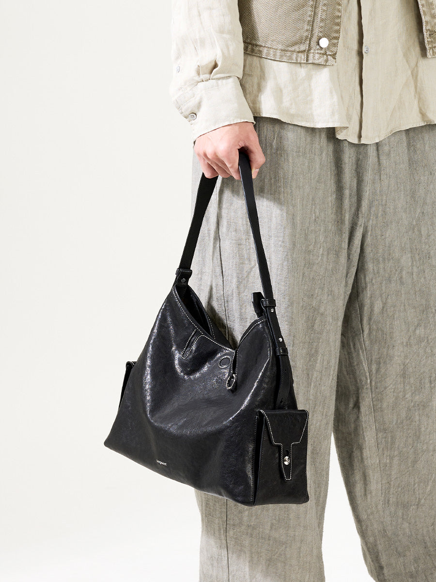 Medium Yore Hobo Bag (Silver-tone hardware)